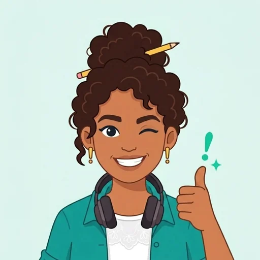 Ilustração da Fabiola, a assistente de IA